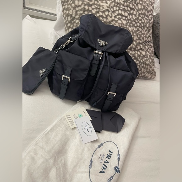 Prada Re-Nylon medium backpack with pouch - Picture 1 of 6